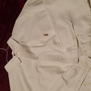 White Men Polo Long Sleeve Shirt